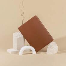 Laptop Sleeve 15 Inch Precisely Compatible With MacBook Air 15\ M4 2025 A3241 & M3 2024 A3114 & M2 2023 A2941, Faux Leather Cover Case, Brown - 棕色 - 查看 8