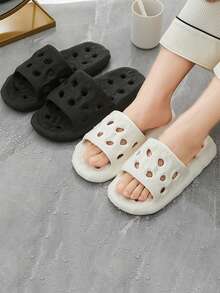 Unisex Hollow Bathroom Slippers, Indoor Home Shower Sandals, Couples Quick-Drying Non-Slip Breathable Flip Flops,Shoe Rack,Storage Saver,Outdoor,Garden,Travel Essential,Portable,Beach Essential,Graduation Season,Commencement,Graduation Ceremony,Graduation Gift,Graduation Present,Graduation Gift,Graduation Present,Congrats Grad,Congratulations Graduate,Valedictorian,Finish School,Graduation Party - Slippers - View 7