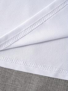 3pcs/Pack Unisex Kids Classic White Short Sleeve Polo Shirts, School Uniform Tops For Back To School, Suitable For Daily Wear, Performances And Group Activities - White - View 10