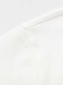 Balabala 男女童休闲T恤，柔软纯棉短袖上衣，印有夏季标语图案 - 本白 - 查看 3