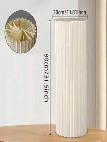 3/4/5/6pcs Paper Board Pedestal Stand, Foldable Column Stand, Wedding Prop, Floor Display Pillar, DIY Base Box With Round Top Foldable Paper Tube Column Base, Material: Paper, Load Bearing Capacity: 20kg - White - View 6