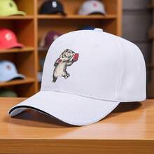 Printed Pattern Sandwich Baseball Cap Trucker Hat, Golf Hat, Fishing Hat, Casual Beach, Perfect Camping Preparation, Suitable For Fishing Trips And Beach Activities, Unisex Casual Wear, Any Outdoor Sports And Activities II6I - Red - View 3