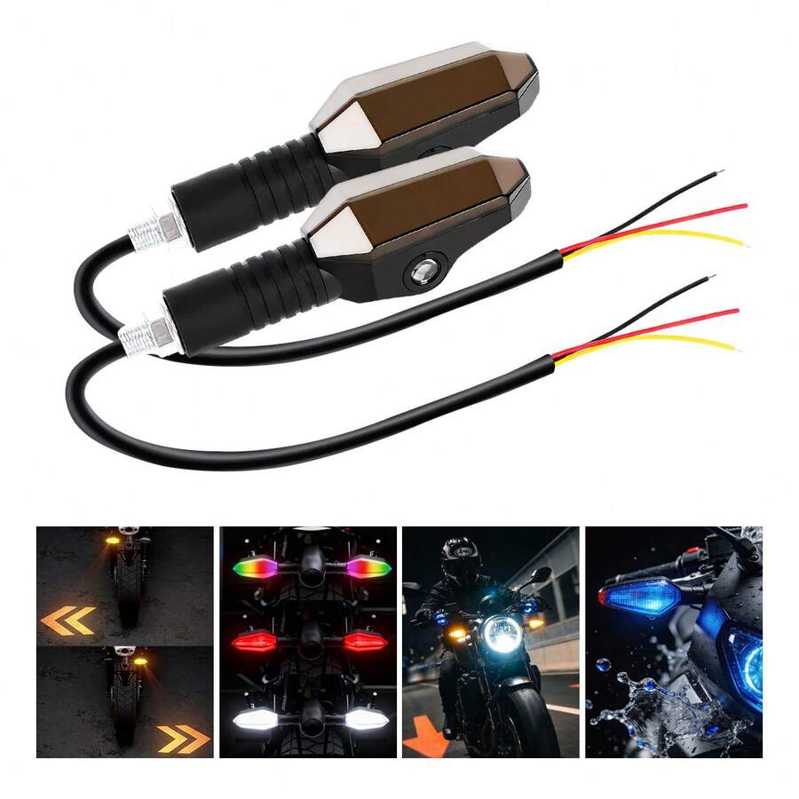 TendenciaLuz Dirección Moto Proyector Led Cromático Alta VisibilidadCalidad premium - Negro - Ver 1