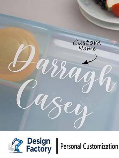 1 pièce Autocollant personnalisé romantique pour la Saint-Valentin, exprimant l'amour, parfait pour la Saint-Valentin, nom/texte personnalisé