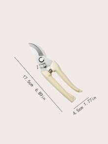 1pc Stainless Steel Gardening Pruning Shears Minimalist Style Garden Branch Scissors - 1PC - View 5