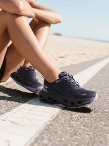 Women Fashion Sneakers Midsole Anti-Slip Comfortable Causal Walking Running Tennis Athletic Gym Workout Shoes With 3M Reflective Strips - Bụi tím - Xem 9