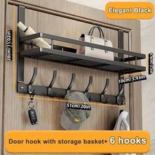 This Extended-Arm Door Hook Design Is Convenient For Women To Use. It Can Be Used To Hang Clothes And Is Durable. Additionally, It Can Be Used To Store Towels, Jackets, Bags, Bathrobes, As Well As Bathroom Items And Towel Racks, And Can Even Be Used For Room Decor And Gift Exchanges. Bathroom - Multicolor - View 5
