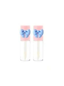 2 piezas Tubo de brillo de labios vacío recargable de 3ml con lazo, herramienta de belleza, tubo redondo mini, envase de lápiz labial transparente de tamaño de viaje, adecuado para aceite de labios y envase cosmético de brillo de labios de mujer, adecuado para rellenar brillo de labios DIY, aceite de labios y otros envases cosméticos, herramientas de maquillaje, regalos para mujeres, para el Ramadán, Eid Al-Fitr, San Valentín, Día de la Madre y Acción de Gracias. - Multicolor - Ver 13