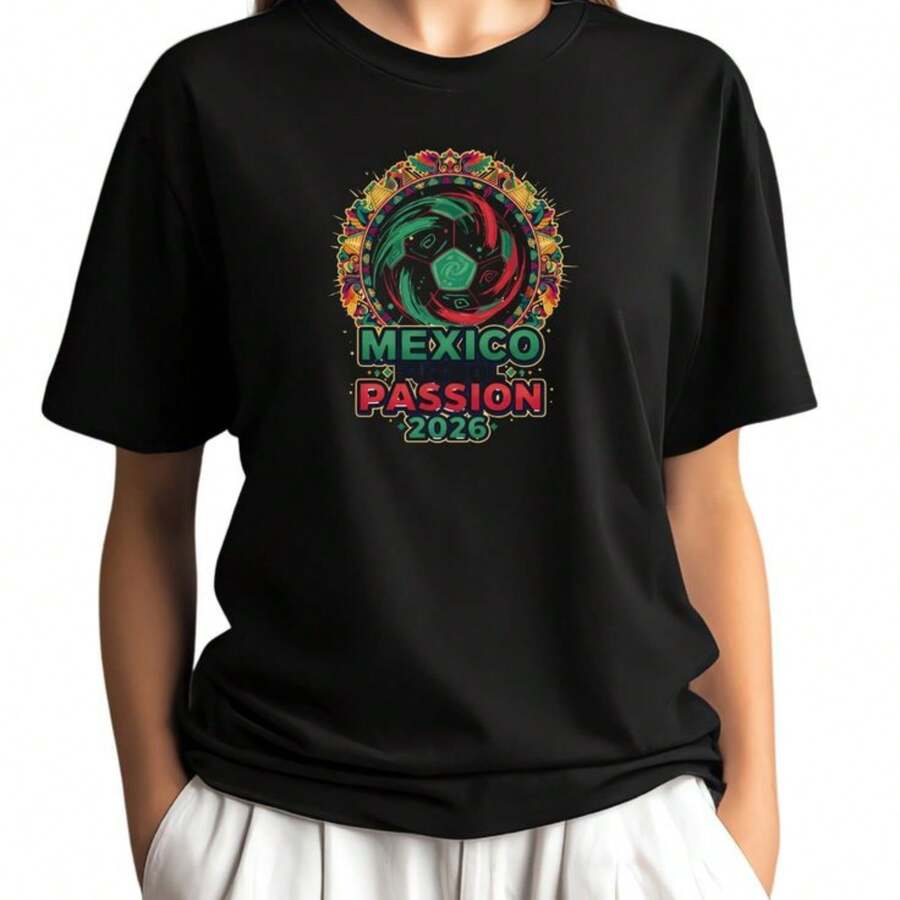 Mexico Soccer T-Shirt - 2026 - Black - View 1
