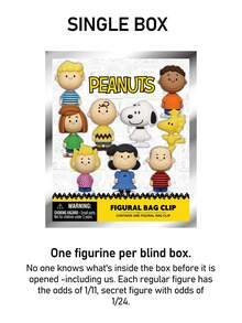 Peanuts 1个官方花生漫画系列盲盒3D立体人偶挂件，包含史努比、查理·布朗、莱纳斯·范·佩尔特、莎莉·布朗、露西·范·佩尔特，可作背包装饰、动漫人物钥匙扣或生日礼物 - 彩色 - 查看 8