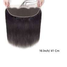 13x4 HD Lace Frontal Straight Human Hair 12A Grade Brazilian Virgin Hair Transparent Lace Pre-Plucked With Baby Hair Bleach Knots Natural Black - Natural Black - View 9