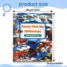Picture Compare Challenge Book – Spot The Differences Puzzles, Bright Illustrations, Develops Focus, Patience And Logical Thinking - Funny Find the Difference - View 3