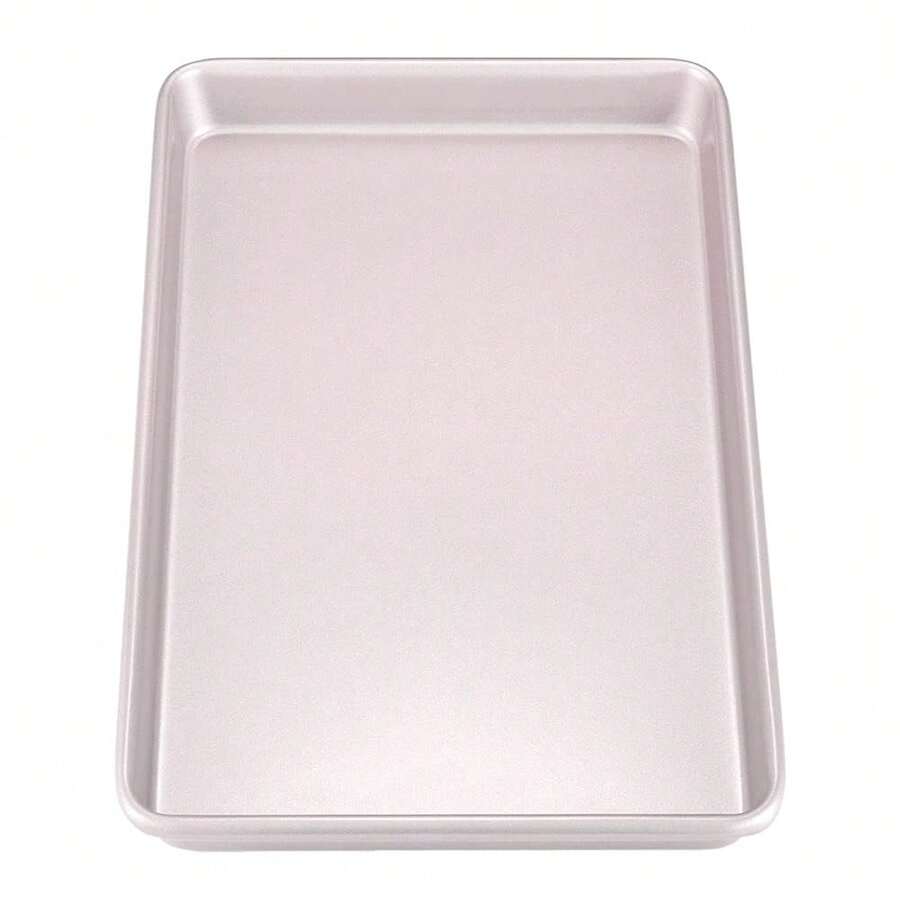 17-Inch BaFKing Sheet Pan, Non-Stick Carbon Steel Rimmed Cookie Sheet Pan For Oven Roasting Meat Bread Jelly Roll Battenberg Pizzas Pastries 12.8\ X 17.7\ X 1.1\ (Champagne Gold) - 12.8inchx17.7inchx1.1inch - View 1