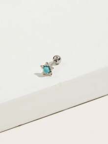 1pc Women's Fashionable Versatile Earrings, Suitable For Daily Wear - Flower - View 2