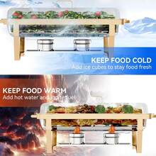 8QT Stainless Steel Hot Pot Self-Serve Set - 1pc Heating Base, Complete Hot Pot Set For Party Catering - Folding Dining Stove - View 4