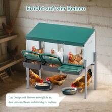 Pet Cages - 3-hole With Legs,Green - View 2