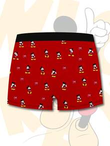 Quần boxer nam in hình Mickey 3D của Disney, đồ lót thiết yếu mặc hàng ngày và ở nhà, thiết kế thời trang. - Nhiều màu - Xem 3