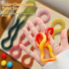 1 cái - Đồ chơi bóp giảm căng thẳng kỳ diệu đổi nhiệt độ dành cho thanh thiếu niên năm 2026, đồ chơi giải tỏa vô tận, đồ chơi xoắn, xuyên biên giới, phù hợp cho cả nam và nữ, tương tác, giao lưu, gia đình, bán chạy, mô hình nổ, quà tặng cho bạn trai/bạn gái, quà sinh nhật, quà tiệc, món quà hoàn hảo, quà tặng - Nhiều màu - Xem 3