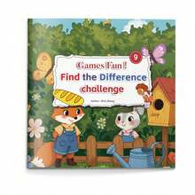 Spot The Differences Fun Book – Compare Two Pictures Puzzles, Easy Layout, Builds Observation, Attention And Visual Reasoning - Find the Difference Challenge - View 10