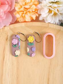 波西米亚风几何简约系列粘土切割器，用于耳环首饰制作的聚合物粘土切割器，粘土工具，聚合物粘土耗材，美术用品 - Clay Cutters - 查看 15