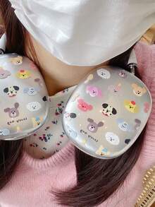 Cute Cartoon Animal Collection TPU Bluetooth Headphone Earpad Case, Compatible With Airpodsmax/Airpodsmax2 Over-Ear Headphones, Minimalist & Stylish Transparent Soft Case, Valentine's Day Gift - Multicolor - View 4