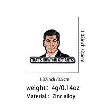 Funny Quotes Bubble Man Enamel Pin Animals Cat Raccoon Dinosaur Brooch Pin Lapel Pin Badge On Backpack Clothing Accessories Jewelry Friends Gifts - Black - View 19