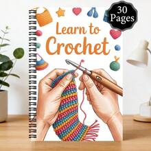 1pc Crochet Project Planner Spiral Notebook | Knitting And Crochet Journal To Track Patterns, Yarns, Hooks, Designs, Ideal For Crochet Lovers, Office Organization, Paper Material - A - View 6