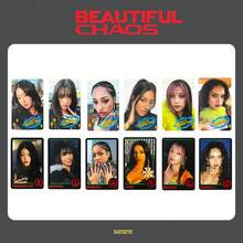 6 Peças Cartões Colecionáveis KATSEYE/Kpop/BEAUTIFUL CHAOS, Cartões Elegantes de Lembrança que Podem Ser Armazenados em Porta-cartões, Carteiras, Passaportes, Também Ótimos Adereços para Fotos de Viagem, Presente Perfeito para Amigos - Multicolorido - Visão 2