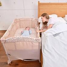 Cuna Bebe Corral Baby Colecho 2 En 1 Mosquitero - Beis - Ver 3