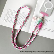 Dopamine Lanyard With Heart Pendant, Suitable For Crossbody Wear Or Hanging Around Neck, Compatible With Various Smartphone Cases - Multicolor - View 16