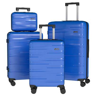 YSTYLE 4-Piece Hardside Luggage Set (12/20/24/28 Inches), With Scratch-Resistant And Impact-Resistant ABS Shells, Spacious Design And Four 360-Degree Spinner Wheels