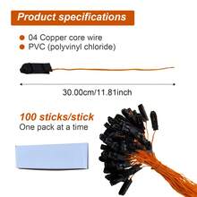 30cm Copper Core Firework Ignition Cables (100pcs/Bundle) - Remote Detonation For Professional Displays - A-30cm-100pcs - View 2