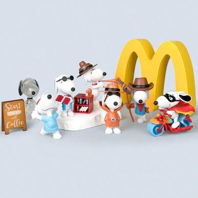 SNOOPY 1PC Blind Box Doll (Random 1 Of 7 Styles), Used As A Desktop Decoration, Can Enhance Healing Power And Add Fun To Office Or Study Spaces. This Is A Practical Commemorative Gift For Fans' Birthdays Or Holidays