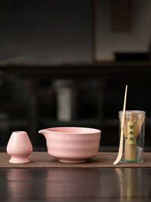 5件套宋代抹茶碗、抹茶制作工具、抹茶刷、日式茶碗、茶筅、搅拌器，适合作为节日礼物 - 彩色 - 查看 15