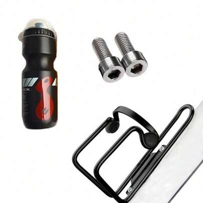 750ML Mountain Bike Bicycle Cycling Water Drink Bottle And Holder Cage Portable
