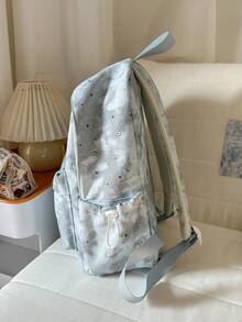 Ba lô nhuộm tie-dye mới năm 2026, ba lô tối giản thường ngày dành cho sinh viên đại học/trung học, phong cách thời trang đường phố Mỹ. - A - Xem 10