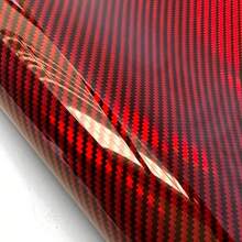 Hình dán xe hơi sợi carbon cầu vồng nhiều kích thước 11,81 inch x 19,69 inch, màu đen bóng cao cấp, đỏ, tím, xanh dương, màng dán PET sợi carbon rèn, hình dán độ xe, màng dán vinyl xe máy, màng dán xe hơi sợi carbon laser. - Một kích cỡ phù hợp cho tất cả - Xem 6