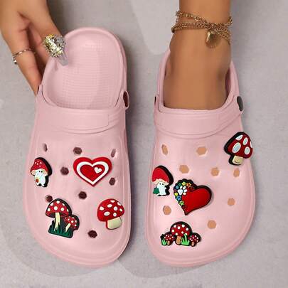 Women's Summer Outdoor Sandals, Indoor Home Non-Slip Bathroom Shower EVA Slippers, Soft, Comfortable, Handmade DIY Accessories