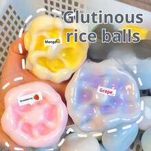 1个麻糬捏捏乐玩具 - 解压玩具 - 柔软Q弹玩具 - 捏捏乐玩具 - 指尖玩具 - 史迪奇玩具 - 旅行玩具 - 课堂指尖玩具 - 迷你洗澡玩具 - 圣诞文具减压球，生日礼物，完美礼物，复活节礼物，平安夜礼物，圣诞礼物，礼物，玩具，游戏，复活节 - 彩色 - 查看 8