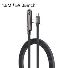 Tangle-Free Hot Item 240W Fast Charging Type-C To Type-C Stand Data Multi-Function Data Car Data Suitable For 17 To 15 Series Woven Dual Type-C Charging Port S25 Etc Birthday Gift Anniversary Gift - Google - View 5