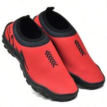 Sapatilha Aquatica Neoprene Tenis Meia Calce Facil Tratorada - Vermelho - Visão 5