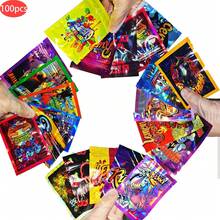 100个装混合卡通图案可重复密封拉链式铝箔袋，7*10厘米，可重复密封防异味储物包装袋，3D激光彩虹全息包装袋，礼品包装袋，防异味拉链袋，适用于各种节日等场合 - 彩色 - 查看 5