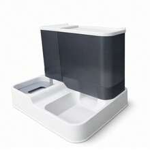 1个自动宠物喂食器和饮水器 - 让您的猫狗轻松进食和补充水分！ - 2.8L糧-1L水 - 查看 12