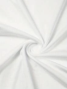 Creative Pattern Women's Short Sleeve Crop Top - Sexy Slim Waist-Exposing, Round Neck, Lightweight & Breathable, Casual Elegant Printed T-Shirt - 白色 - 查看 4