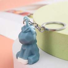 1pc New Pixel Animal Pendant PVC Soft Keychain, Fashion Backpack Car Key Chain, Birthday Party Favor Gift - Multicolor - View 4