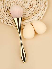 3 件美妆工具，1 支大号蓬松化妆刷，采用柔软的古铜色涂料，用于遮盖松散的混合抛光指甲粉底，或用作指甲除尘刷；另加 2 个大号专业化妆海绵，不含乳胶，无瑕柔软，适用于粉状、液状和面部彩妆工具。 - 彩色 - 查看 5
