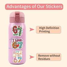 6-7 Graffiti Stickers, Creative Cartoon Number Stickers For DIY On Luggage, Phone, Guitar - Multicolor - View 6