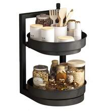 Rotating Kitchen Spice Rack, Multi-Layer Multifunctional Desktop Storage Rack - Multicolor - View 8