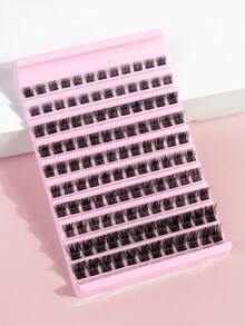 MAANGE 120片CC卷翘猫眼假睫毛 - 单片装，新手友好，DIY睫毛，适合角色扮演、动漫和日常妆容，角色扮演睫毛，睫毛簇，假睫毛，单片假睫毛，仿真睫毛 - 黑色 - 查看 4