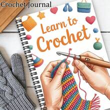 1pc Crochet Project Planner Spiral Notebook | Knitting And Crochet Journal To Track Patterns, Yarns, Hooks, Designs, Ideal For Crochet Lovers, Office Organization, Paper Material - A - View 7